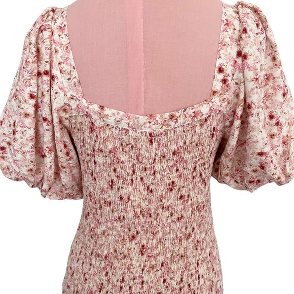 Anthropologie Another Love Smocked Floral Mini Dress NWT - Picture 9 of 14